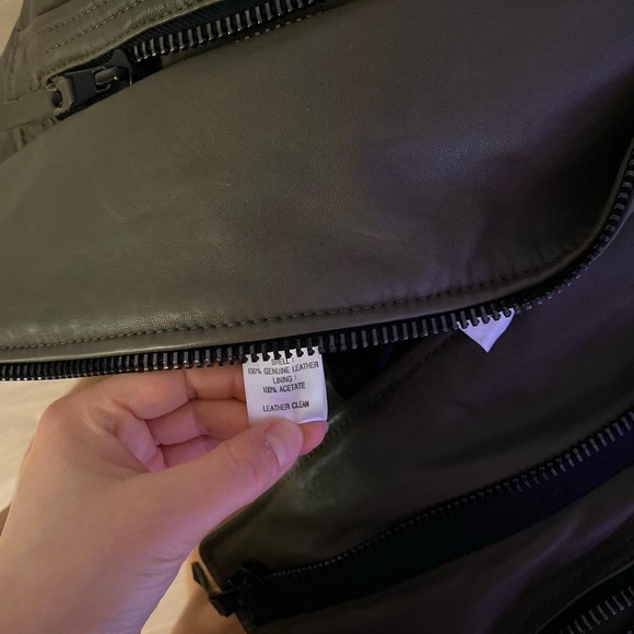 Ann Taylor Loft Leather jacket - Picture 3 of 4